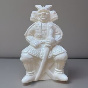 Vintage Benihana of Tokyo Samurai Tiki Mug Planter White Ceramic 8.5" Japan